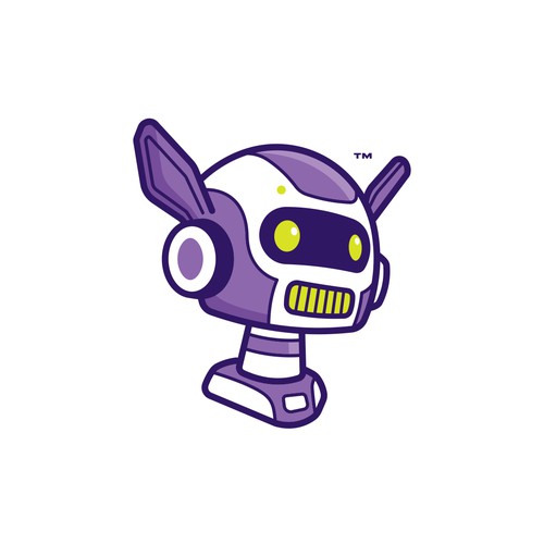 Futuristic logo with the title 'Robot Ears'