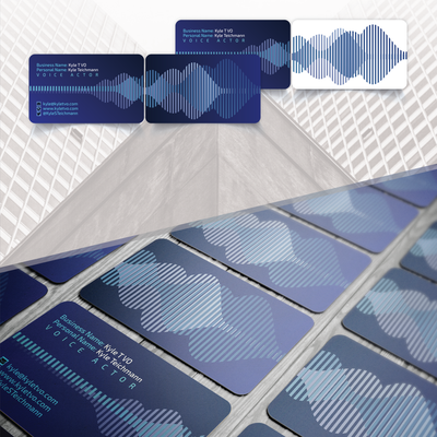 Business card for commercial voice actor 