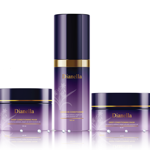 Cosmetics label with the title 'label design'