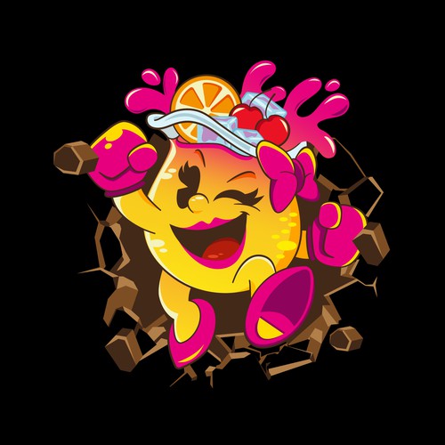 Illustration artwork with the title 'Illustration for an alcoholic drink'