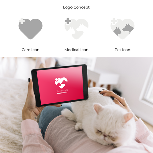 Healthy brand with the title 'Pet Clinic Logo'