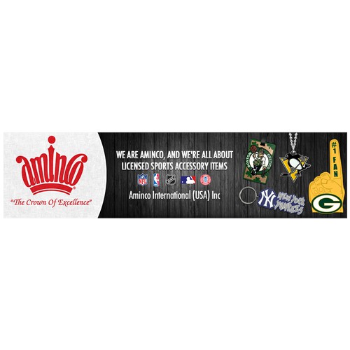 Advert design with the title 'Aminco International (USA) Inc.'