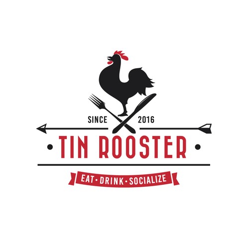Rooster logo with the title 'Logo for Seasoned Restaurant Group'