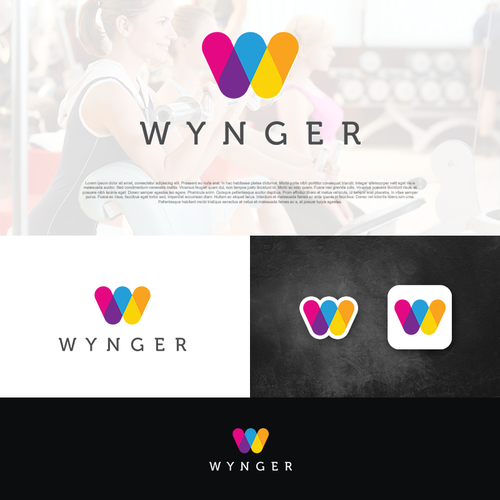 Washington-redskins logo with the title 'Create clean logo for goal-setting app, Wynger'