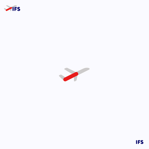 Software logo with the title 'Fresh, techy, aviation software logo'