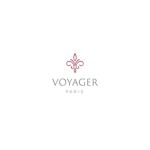 Baroque logo with the title 'Concept for Voyager Paris, a fashion accessory brand'