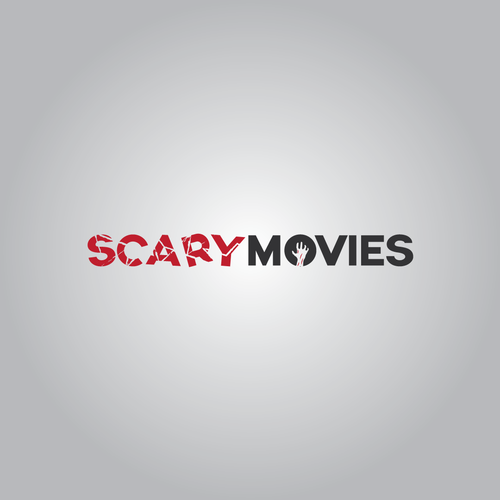 Scary logo with the title 'Scary logo for "scary movies" magazine about horror movies.'