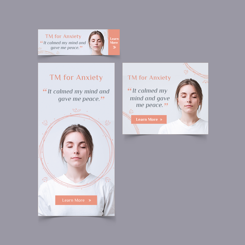 Mental health design with the title 'Banner ad'