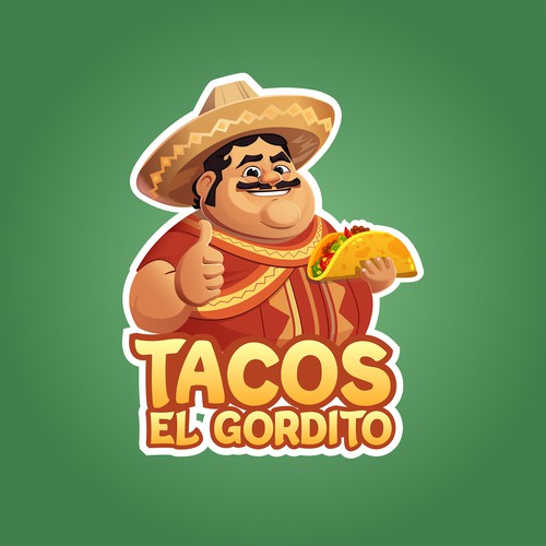 Thumb logo with the title 'Logo design for "Tacos El Gordito"'