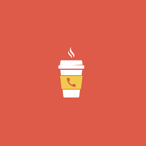 Chat logo with the title 'Coffee Chat logo'