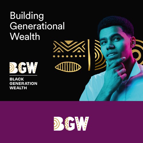 Pattern brand with the title 'Ethnic logo and Identity for Financial Support'