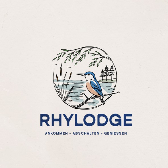 Elements of nature logo with the title 'Logo for Rhylodge '