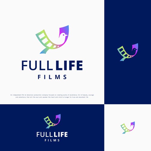 Film production logo with the title 'Independent Film Studio Logo'