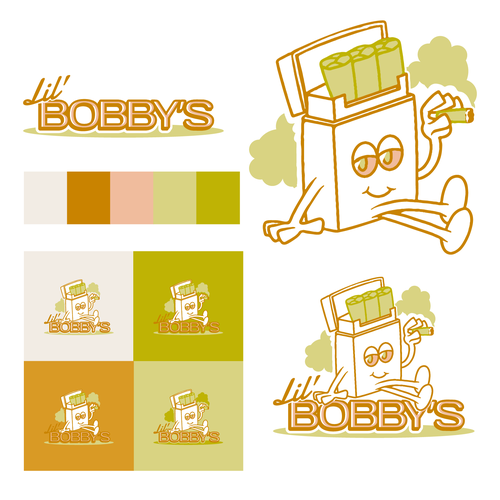 Cartoon logo with the title 'Cannabis Branding'