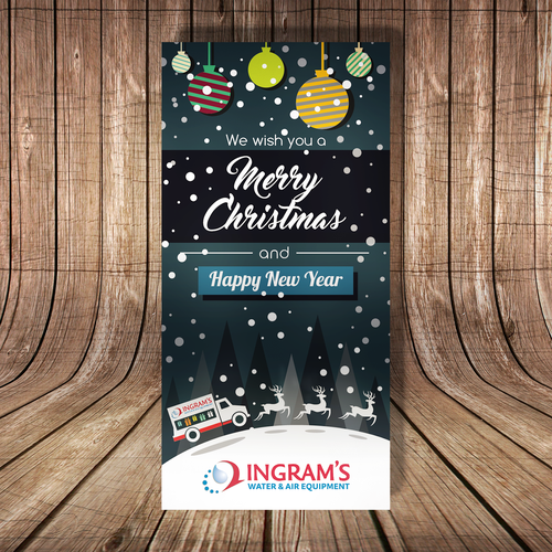 Reindeer design with the title 'Christmas Card'