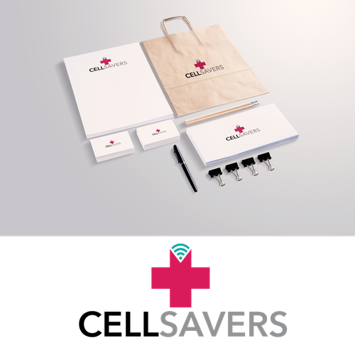 Cell design with the title 'Modern bold logo '