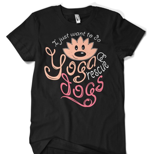 Dog t-shirt with the title 'Typography'