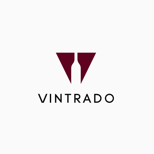 V logo with the title 'Logo for Wine Company'