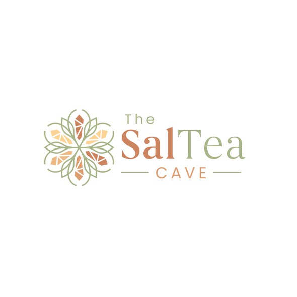 Tea logo with the title 'The SalTea cave logo'