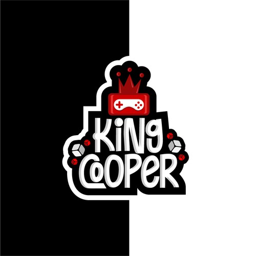 Gamer design with the title 'Bold logo concept for gaming youtuber & streamer'