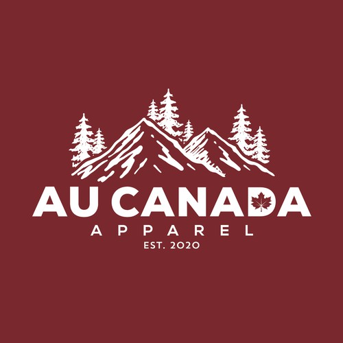 Mountain logo with the title 'Au Canada apparel'