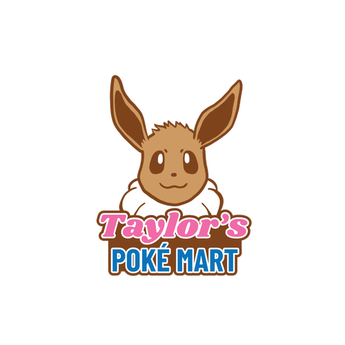 Pokémon design with the title 'Taylor’s Poké Mart logo concept'