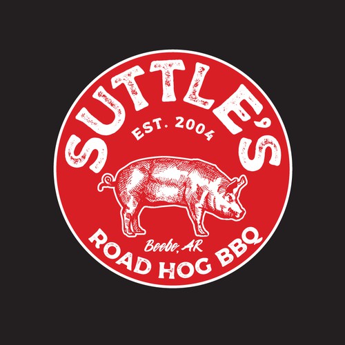 Antique design with the title 'Suttle’s BBQ'