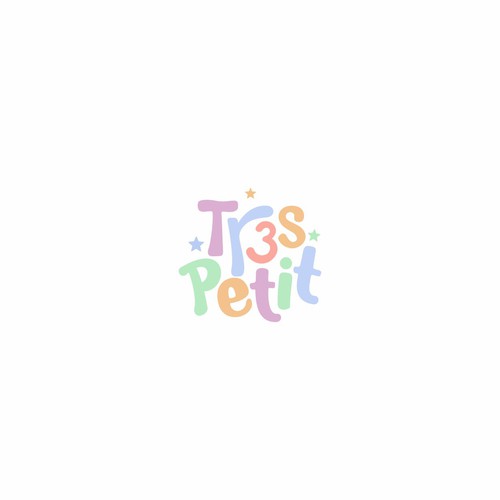 Kid's clothing logo with the title 'Logo concept for Tres petit'