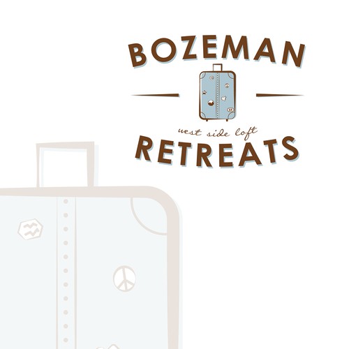 Suitcase logo with the title 'Retreat Concept 2'