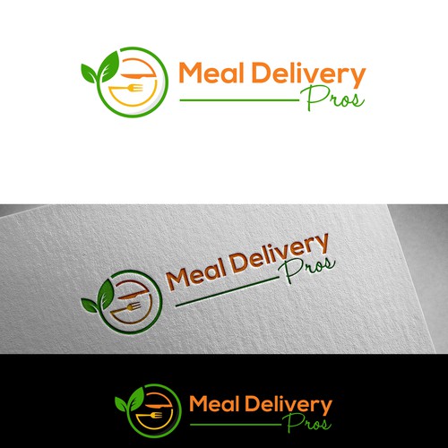 Meal logo with the title 'Meal Delivery Pros Logo'