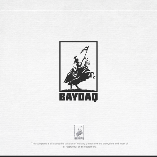 Knight design with the title 'Design a fun, confident logo for passionate game designers'