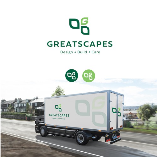 Landscaping brand with the title 'Logo for a landscape design company'