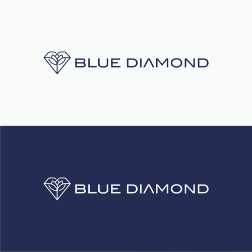 Diamond logo with the title 'BLUE DIAMOND - LOGO'