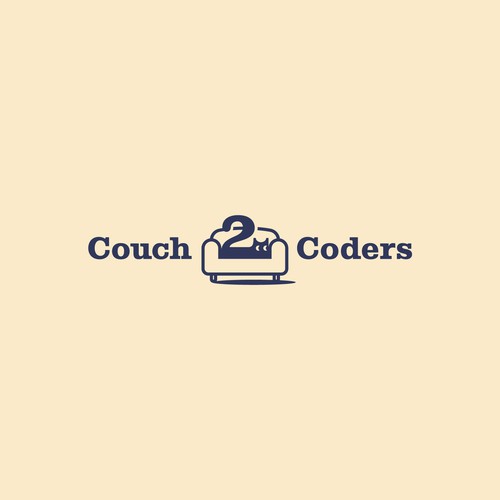 Programmer logo with the title 'Couch2Coders logo'