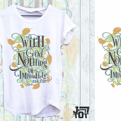 Christian T-shirt design  based on Bible Verses.