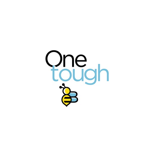 Bee illustration with the title 'Winning design for One tough Bee'