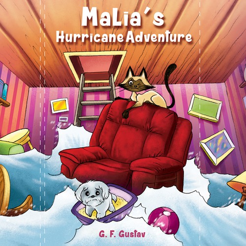 Cute book cover with the title 'book illustration'