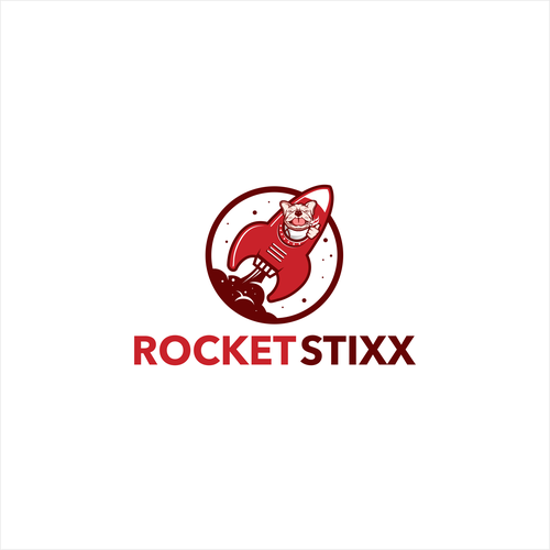 Rocket design with the title 'Logo for Rocket Stixx'