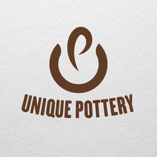 Pottery logo with the title 'Unique dinnerware/tableware ceramics logo'