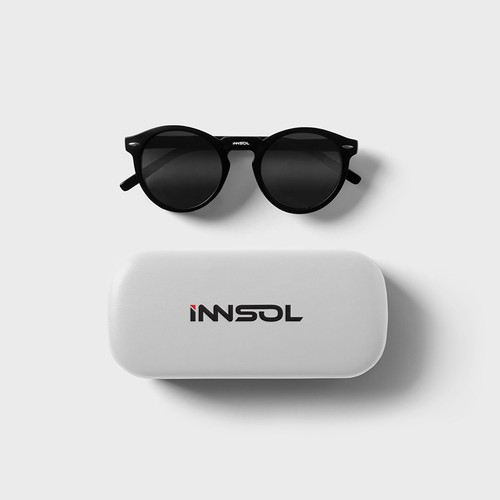 Sunglasses design with the title 'Innsol Logo'