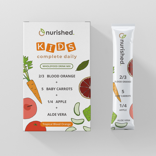 Handmade packaging with the title 'Kids Complete Daily'