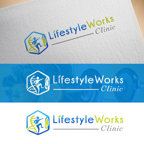 Weight loss logo with the title 'Modern logo for Lifestyle clinc'
