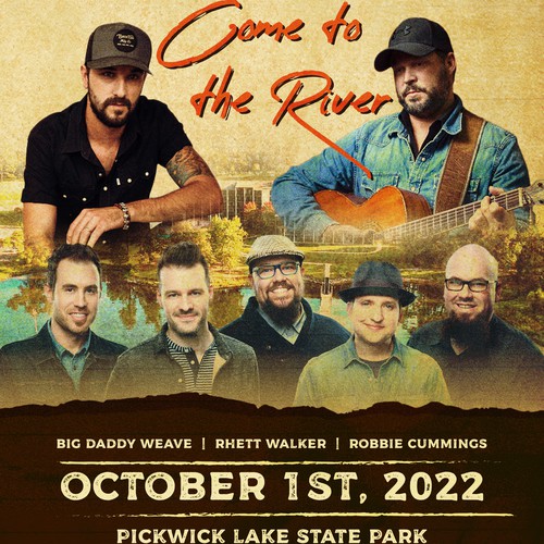 Concert design with the title 'Poster for music festival'