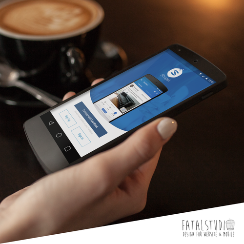 UI design with the title 'Marketplace for Second Hand Products '