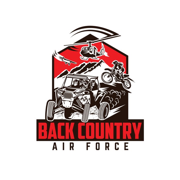 Dirty logo with the title 'Outdoor Extreme Sports Adventure Logo'