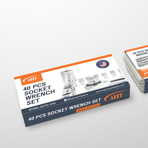 Tool design with the title 'Wrench socket set'