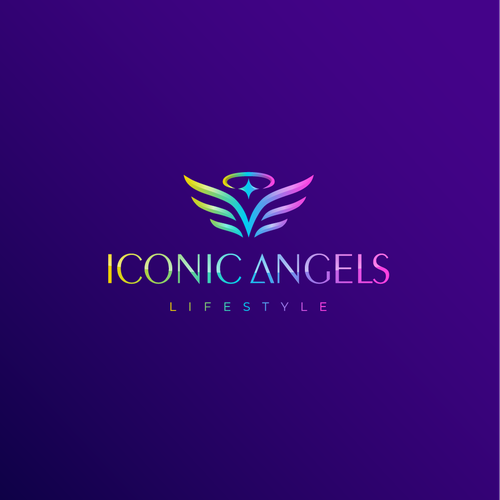 Logo with the title 'Iconic Angels'