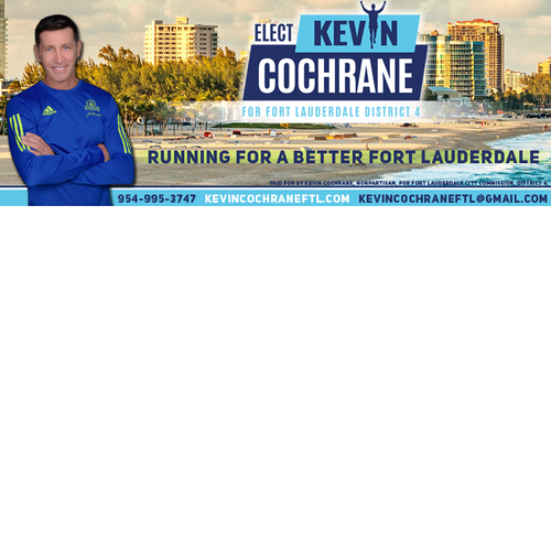 Political campaign design with the title 'Facebook Cover'