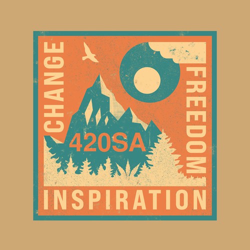 Mountain t-shirt with the title '420SA'