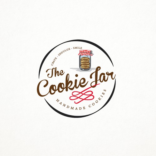 Cookie design with the title 'Vintage logo for cookie shop'